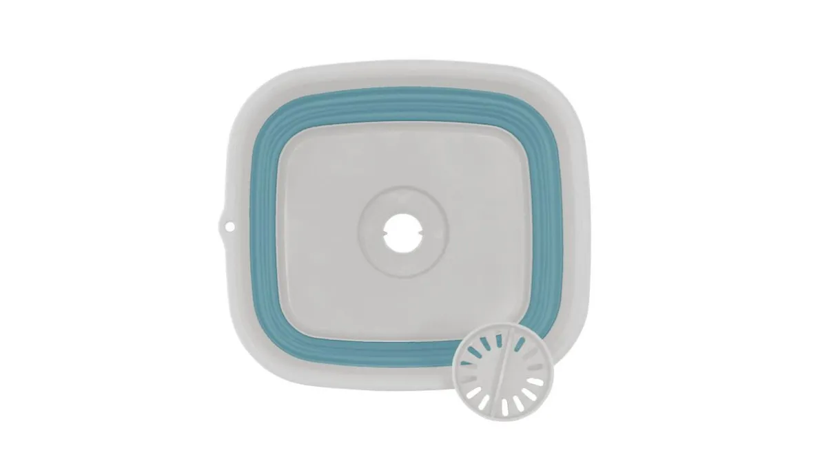 Collaps Waschschüssel m. Abfluss Classic Blue
