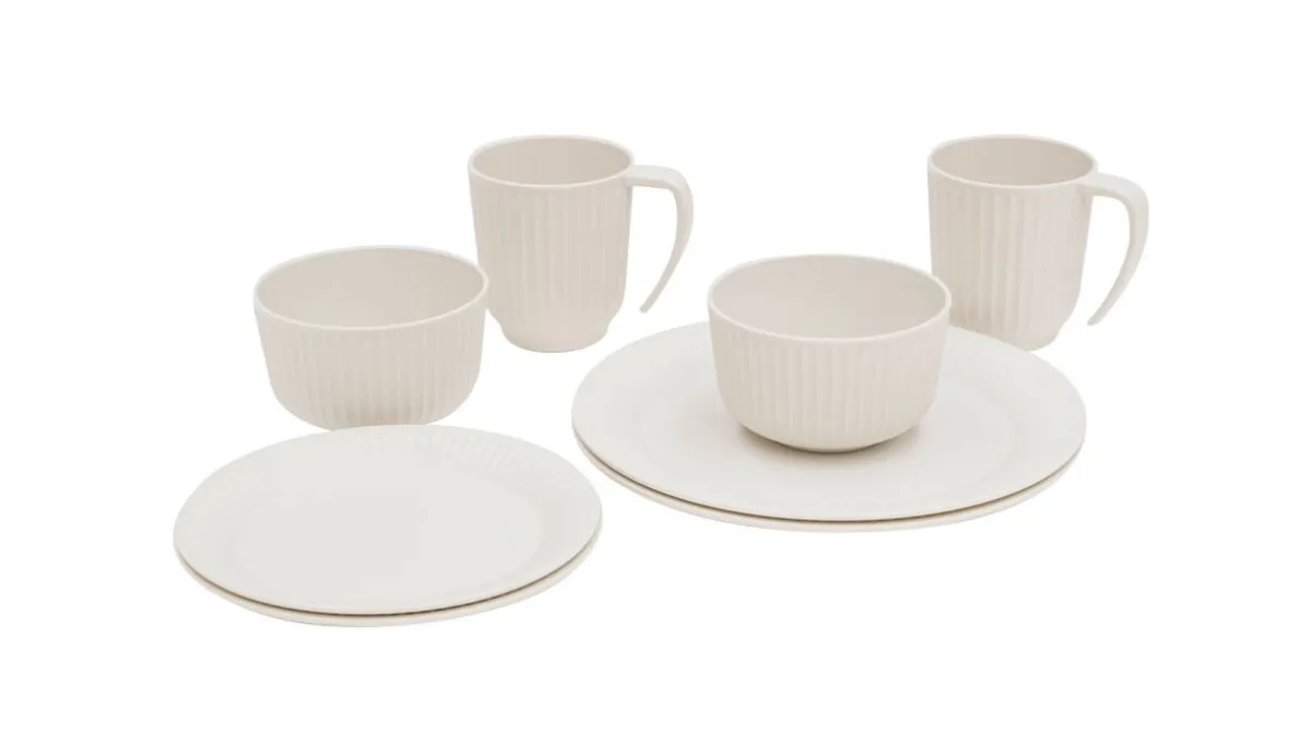 Delish Geschirrr-Set 2 Personen Sandstone