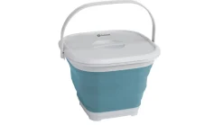 Eckiger Eimer Collaps mit Deckel Classic Blau