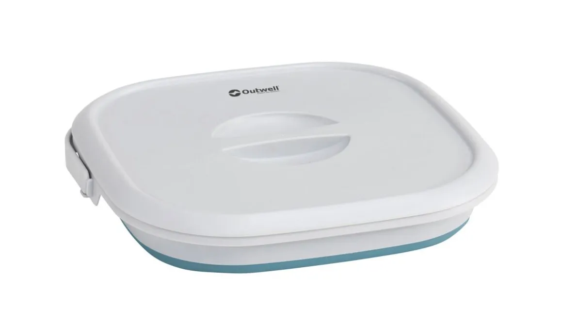Eckiger Eimer Collaps mit Deckel Classic Blau