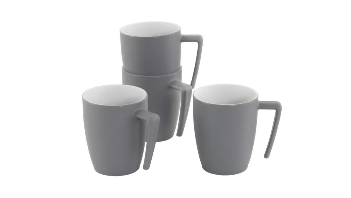 Gala Tassenset für 4 Personen Grey Mist