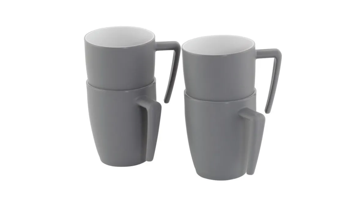 Gala Tassenset für 4 Personen Grey Mist